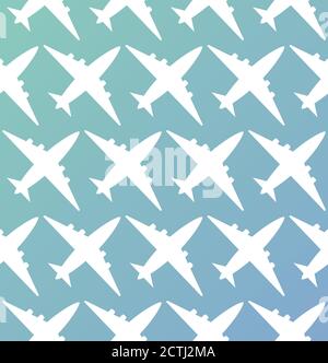 Airline And Airport Seamless Pattern Vector Stock Vector Image & Art ...