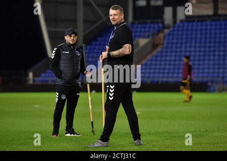 Oldham, UK. 22nd Sep, 2020. OLDHAM, ENGLAND. SEPT 22ND 2020 Paul Flynn before the EFL Trophy match between Oldham Athletic and Wolverhampton Wanderers at Boundary Park, Oldham on Tuesday 22nd September 2020. (Credit: Eddie Garvey | MI News) Credit: MI News & Sport /Alamy Live News Stock Photo