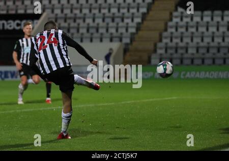 Miguel Almiron of Newcastle scores 1-0 - Newcastle United v Burnley ...