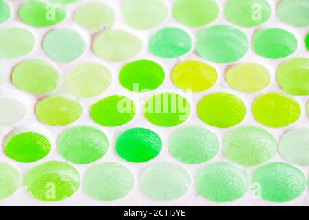 Colorful and multicolored honeycomb form background, yellow and green colors gradient in circles Stock Photo
