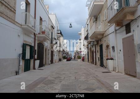 Polignano a Mare wallpaper, most beautiful streets in the world wallpaper, Polignano a Mare, Italy Stock Photo