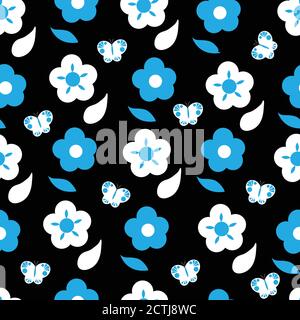 Ditsy Floral seamless pattern Stock Vector