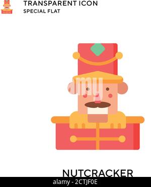 Nutcracker vector icon. Flat style illustration. EPS 10 vector. Stock Vector