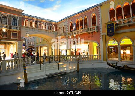 The interior of the Venetian hotel & Casino in Las Vegas Stock Photo - Alamy