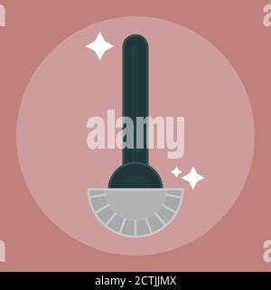 Isolated mop icon. Cleaning products icon - Vector Stock Vector