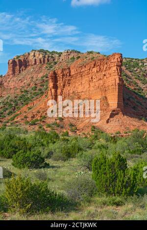 Texas Plains Trail, Briscoe County, Quitaque, Caprock Canyons State Park and Trailway Stock Photo