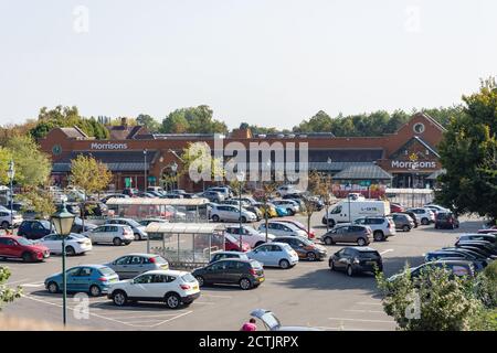 Morrisons Supermarket, Uxbridge Road, Hatch End, London Borough of Harrow, Greater London, England, United Kingdom Stock Photo