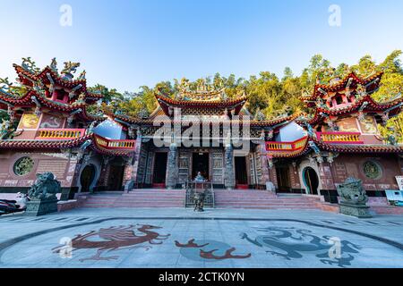 Taiwan, Nantou County, Longfeng Temple in Sun Moon Lake National Scenic Area Stock Photo