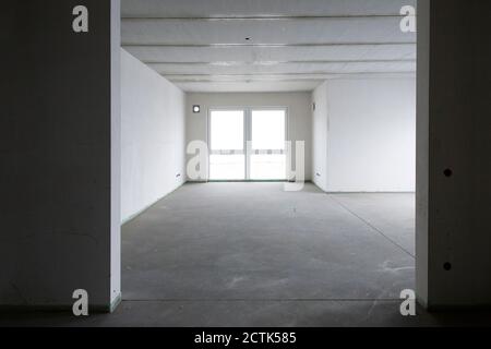 Interior of empty renovating house Stock Photo