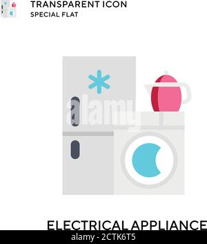 Electrical appliance vector icon. Flat style illustration. EPS 10 vector. Stock Vector