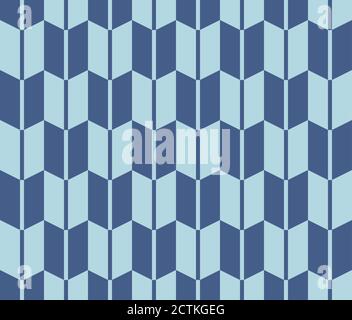 Abstract Blue Seamless Geometric Pattern Background Stock Vector