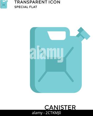 Canister vector icon. Flat style illustration. EPS 10 vector. Stock Vector