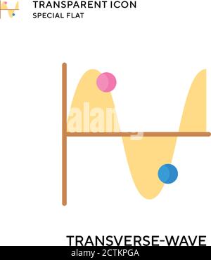 Sound Wave Experiment vector icon isolated on transparent background ...