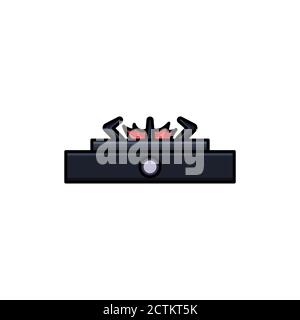 stove vector design template illustration Stock Vector