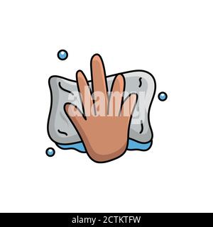 cleaning cloth vector design template illustration Stock Vector