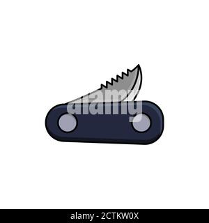 penknife vector design template illustration Stock Vector