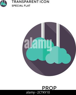 Prop vector icon. Flat style illustration. EPS 10 vector. Stock Vector