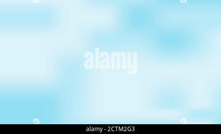 Blurred blue sky with white misty fog landscape vector background illustration Stock Vector