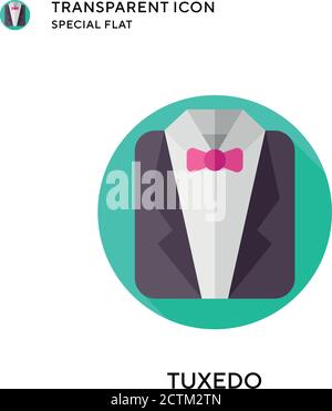 Tuxedo vector icon. Flat style illustration. EPS 10 vector. Stock Vector