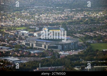 Twickenham Stadium in London from the air Stock Photo