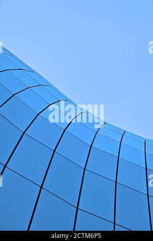 Close up view of the iconic rooftop of the Sage in Gateshead which is a landmark venue for live concerts and music events Stock Photo