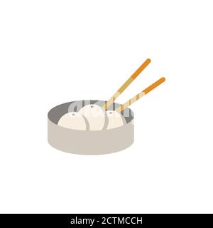 dumplings icon. Simple element from sea food collection. Creative dumplings icon for web design, templates, infographics and more Stock Vector