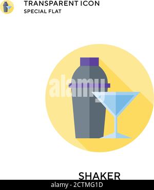 Shaker vector icon. Flat style illustration. EPS 10 vector. Stock Vector
