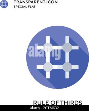 4 by 3 Aspect Ratio with Rule of Thirds Template. Vector illustration ...