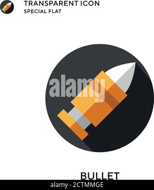 Bullet vector icon. Flat style illustration. EPS 10 vector. Stock Vector