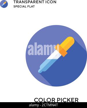 Color picker vector icon. Flat style illustration. EPS 10 vector. Stock Vector