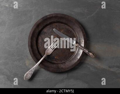 Vintage place setting Stock Photo