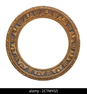 Old picture frame isolated Stock Photo