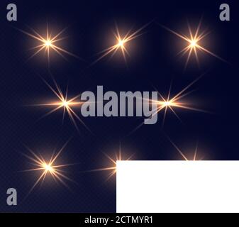 Orange Rays of Magic Lights Stock Vector Image & Art - Alamy