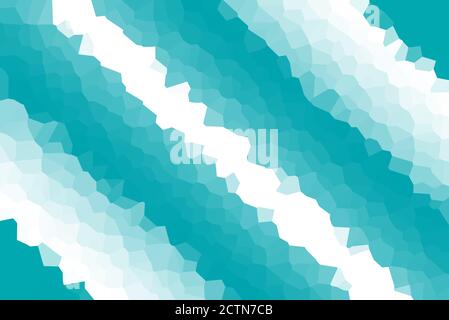 Cyan Low Poly Gradient Crystallize Stripes Background Illustration Stock Photo
