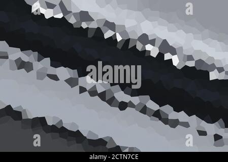 Modern Black & Grey Smooth Low Poly Gradient Crystallize Background Illustration Stock Photo