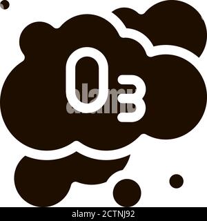 Laundry Service Ozon Foam Vector Icon Stock Vector