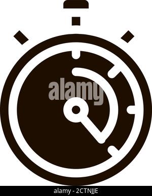 Laundry Service Stop Watch Vector Icon Stock Vector