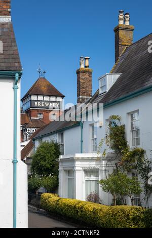 Harvey's Brewery, Cliffe High Street, Lewes, East Sussex, England Stock Photo