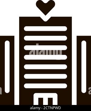 Volunteers Support Building Vector Icon Stock Vector