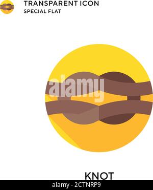 Knot vector icon. Flat style illustration. EPS 10 vector. Stock Vector