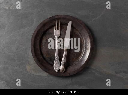 Vintage place setting Stock Photo