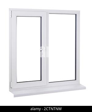 White window isolated on white Stock Photo
