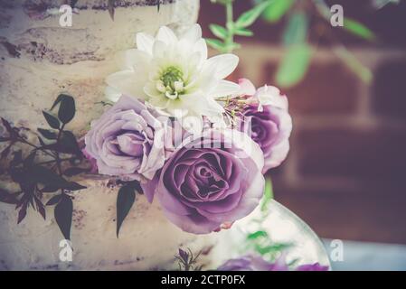Beautiful wedding cake Stock Photo