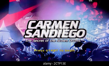 CARMEN SANDIEGO EL SECRETO DE LOS TAMBORES ROBADOS SONY PLAYSTATION 2 PS2