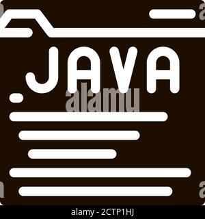 Coding Language Java System Vector Icon Stock Vector