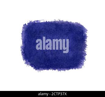 Blue watercolor bright squared background texture isolated on white Stock Photo