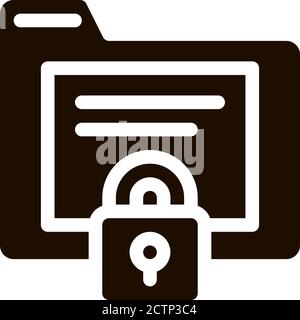 Padlock Site Coding System Vector Icon Stock Vector