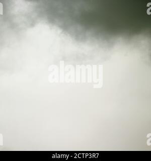 Gray clouds similar to smoke or smog. Stock Photo