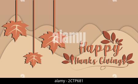 New !!! Happy Thanks Giving Stock Vector