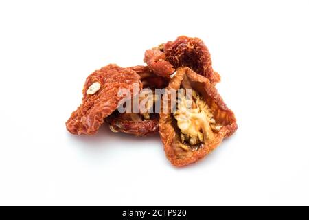 dried tomatoes isolated on white background Stock Photo
